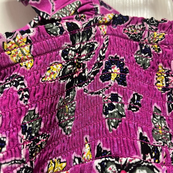 Loft Hibiscus Ruffle Midi Halter Dress Size 0 - Picture 8 of 9